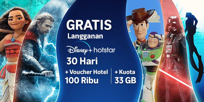 beli kartu Telkomsel halo+ dapat disney hotstar