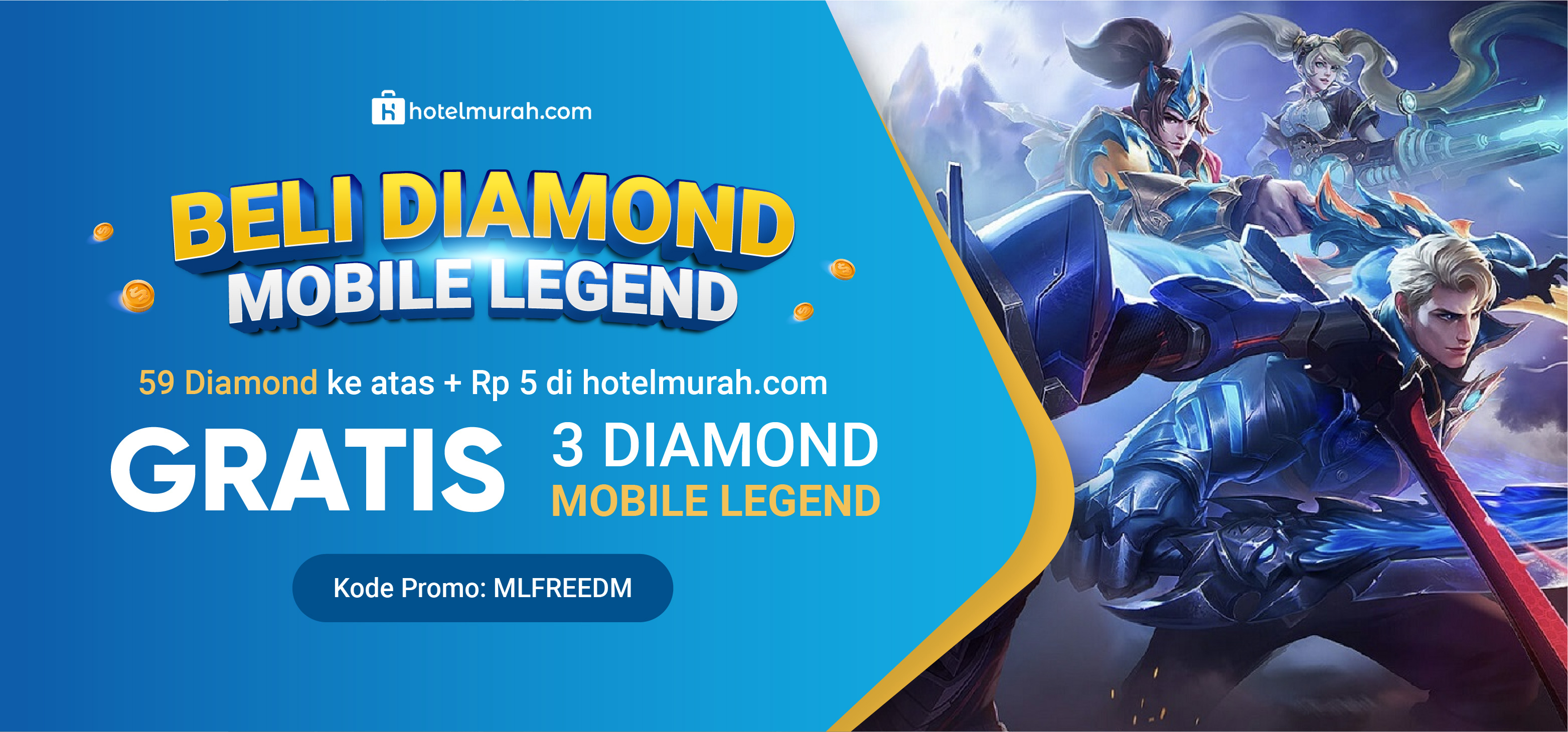 Top Up Mobile Legend  GRATIS  Diamond Mobile Legend 