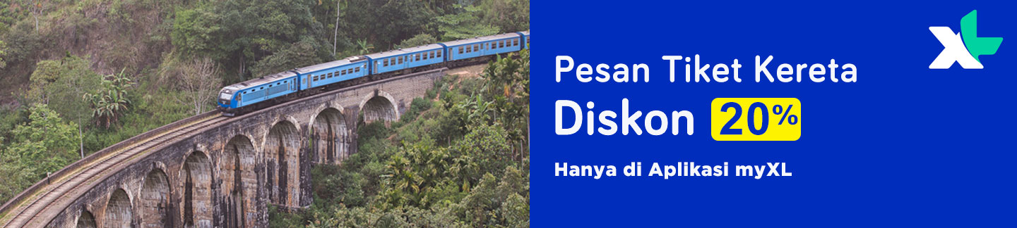 Diskon Tiket kereta 20 %